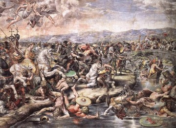 Raphael Werke - die Schlacht bei Pons Milvius detail1 Renaissance Meister Raphael